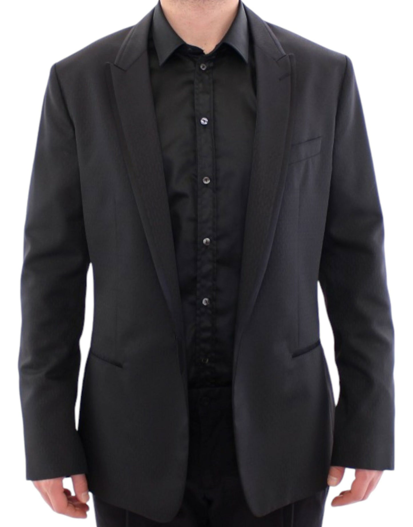 Elegant Black Martini Slim Blazer Jacket