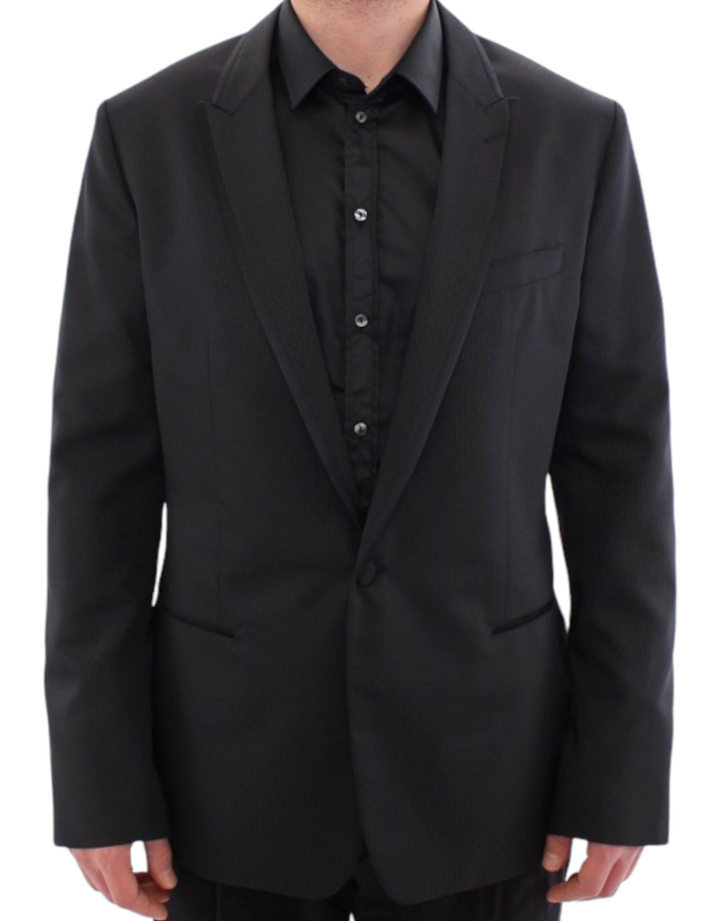 Elegant Black Martini Slim Blazer Jacket