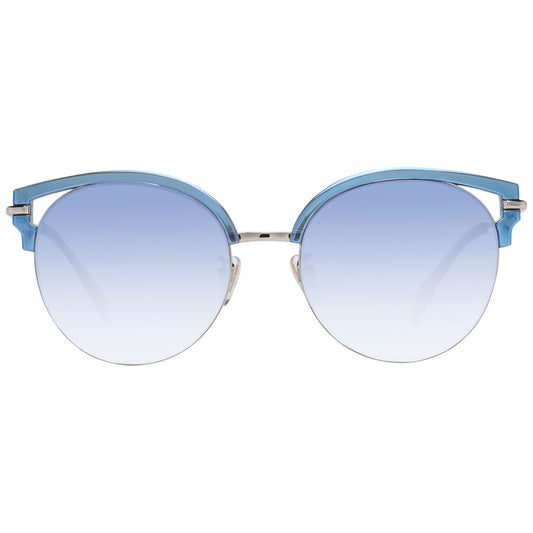 Chic Blue Gradient Butterfly Sunglasses