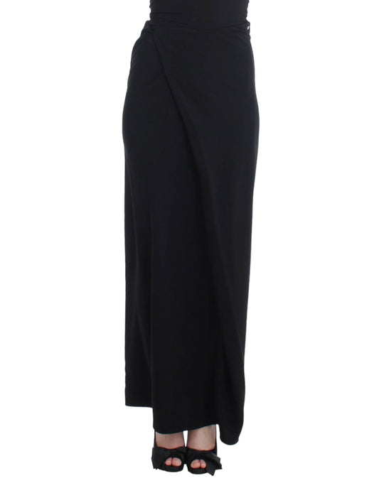 Elegant Black Maxi Skirt for Evening Elegance