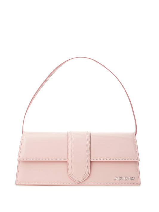 Chic Pink Patent Leather Shoulder Bag