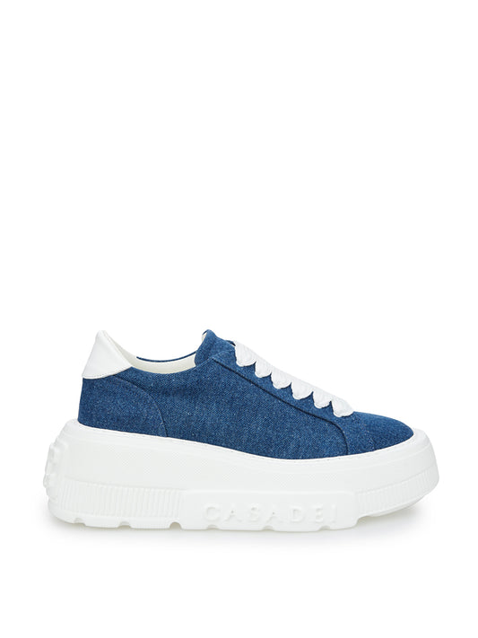 Elevate Your Style with Chic Denim Platform Sneakers