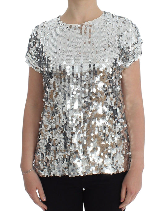 Enchanted Sicily Sequined Evening Blouse