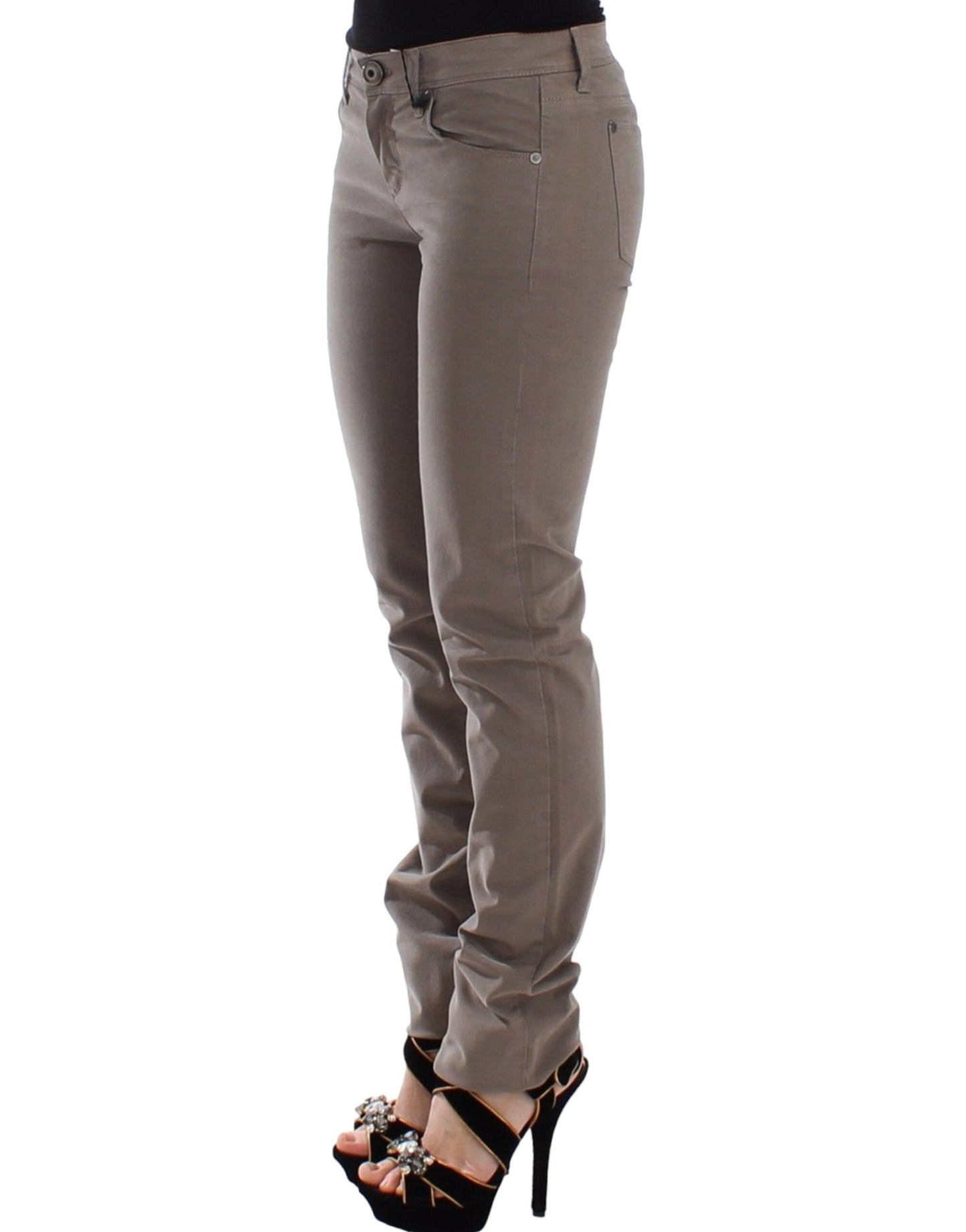 Chic Taupe Skinny Jeans for Elevated Style