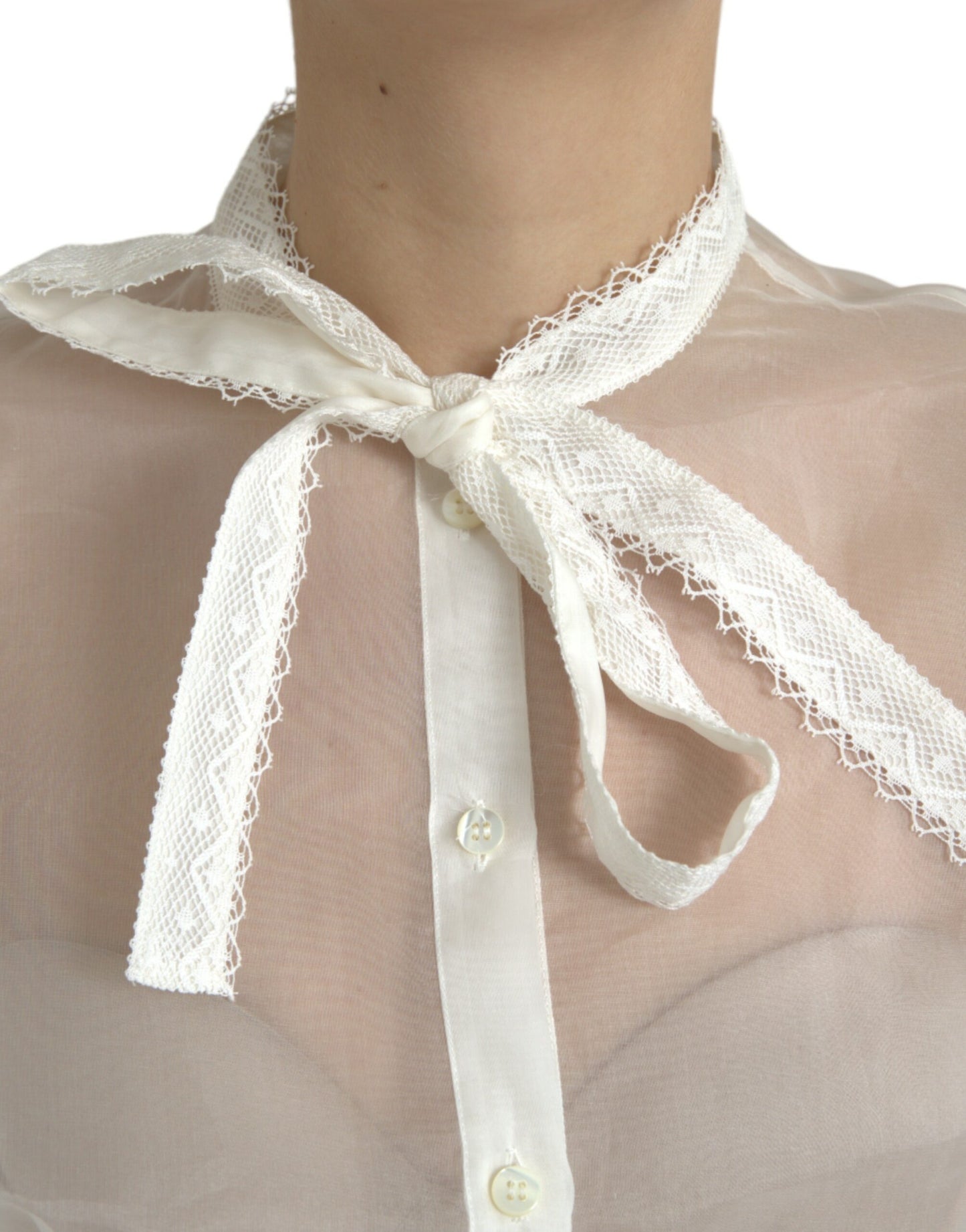 Elegant Silk Blend Long Sleeve Blouse