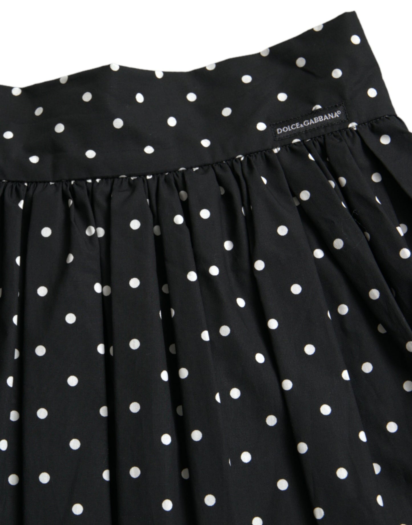 Polka Dot Knee-Length Couture Skirt