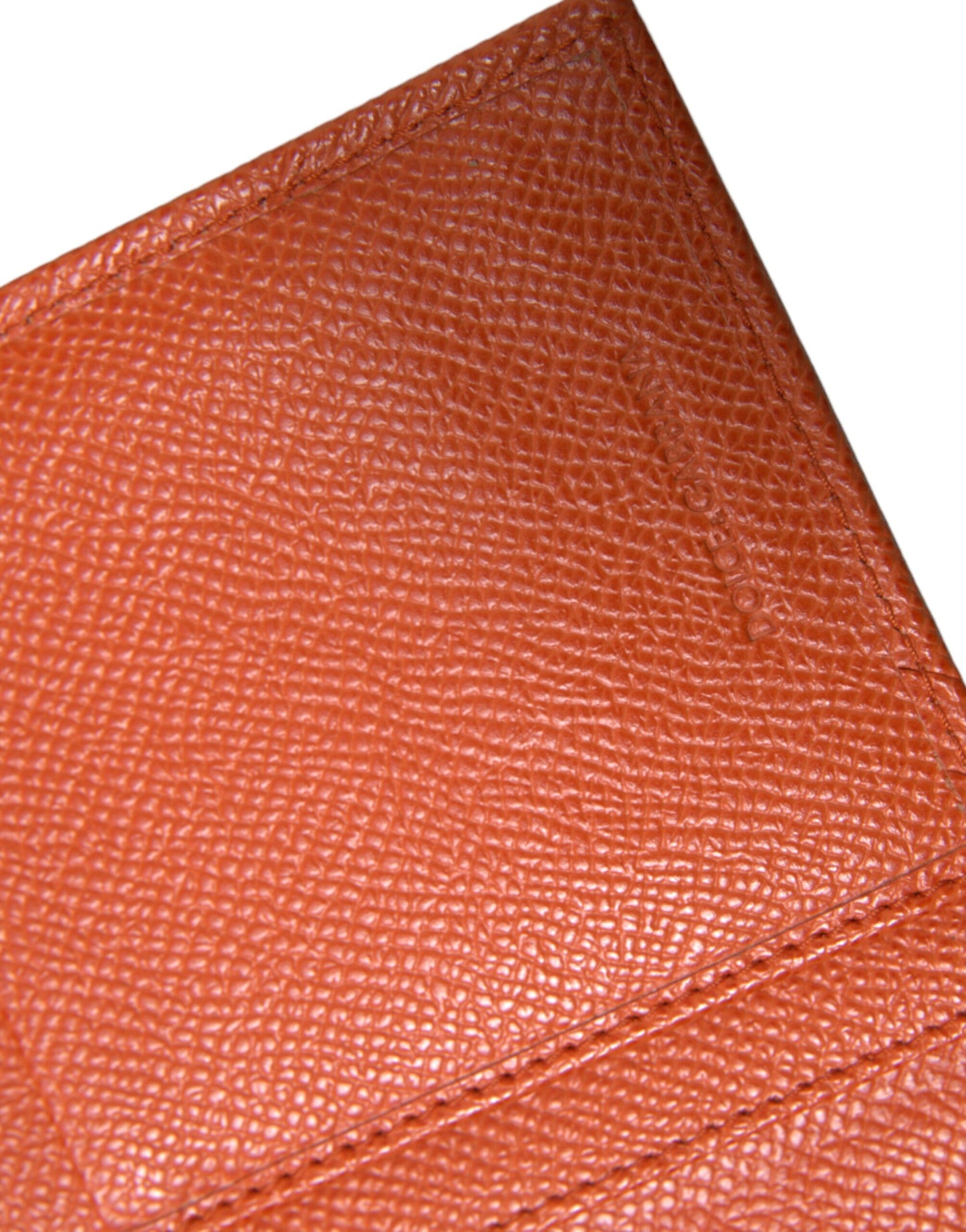 Chic Orange Crocodile Leather Wallet