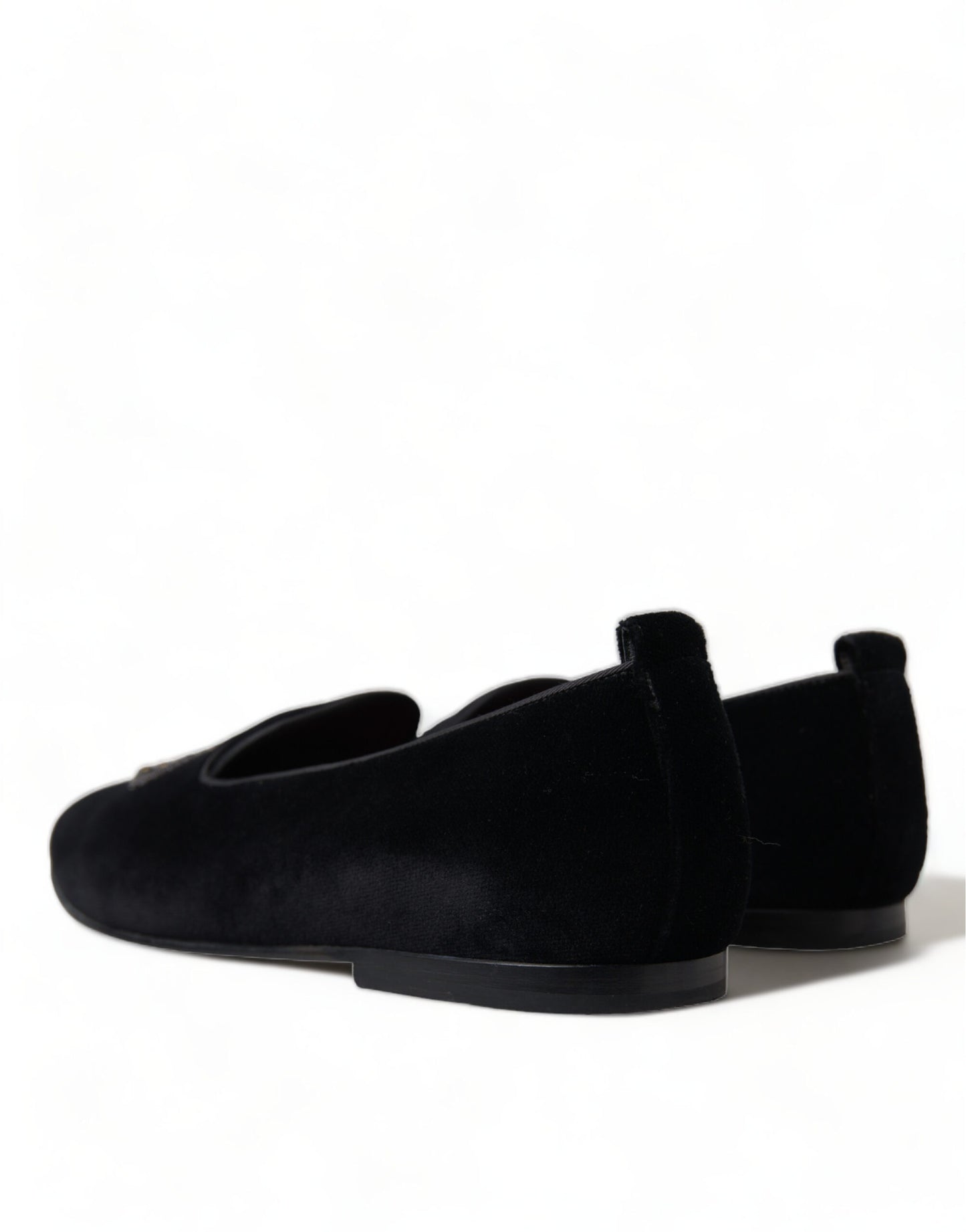 Elegant Velvet Black Dress Loafers