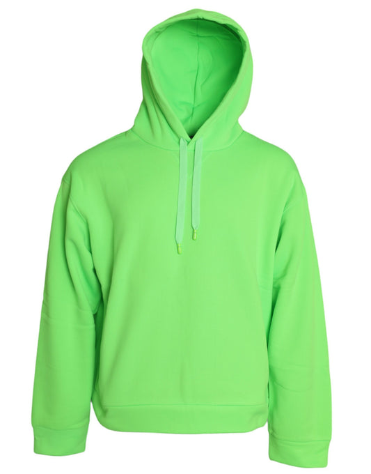 Neon Green Hooded Top Pullover Sweater