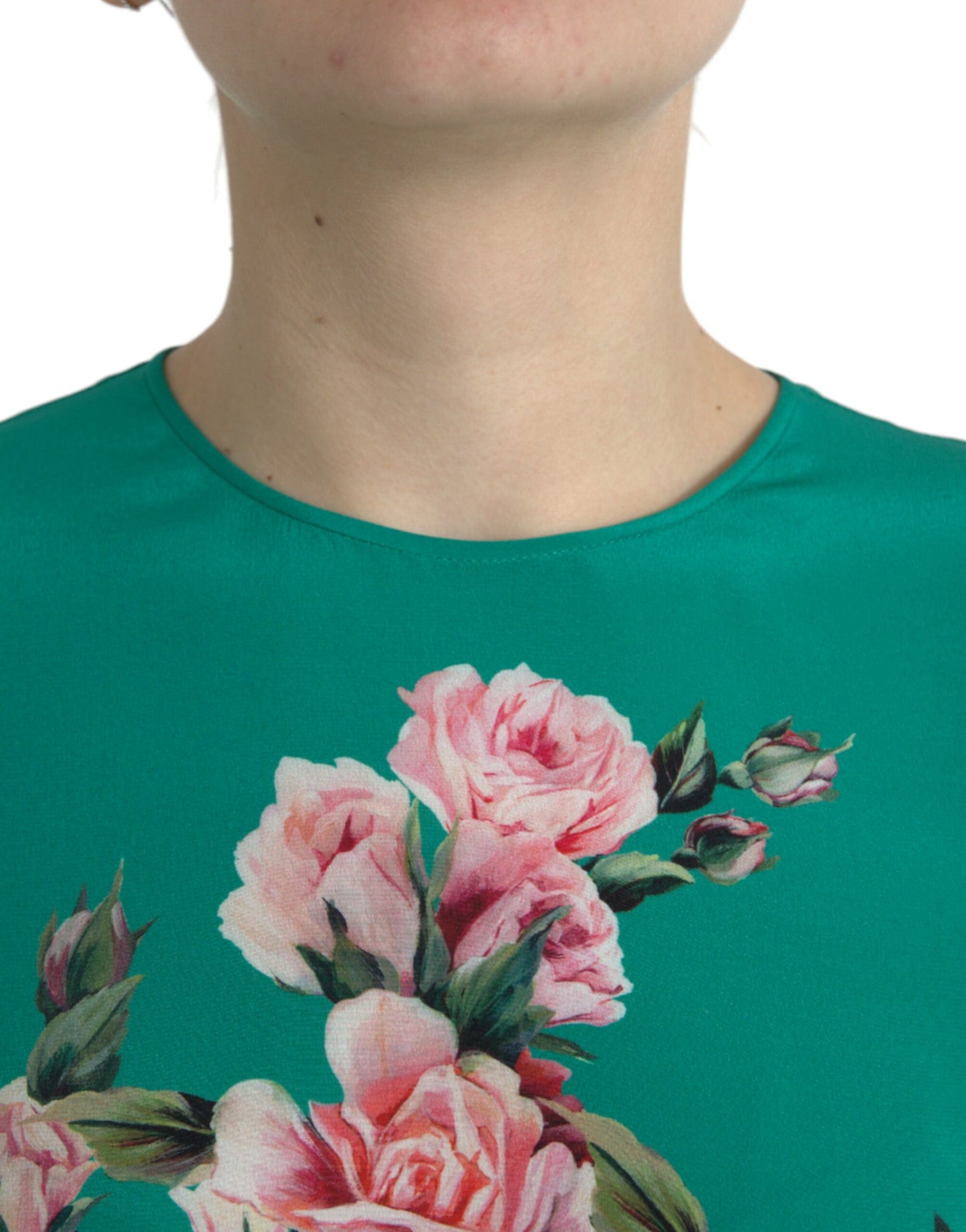 Elegant Silk Sleeveless Floral Cat Tank Top