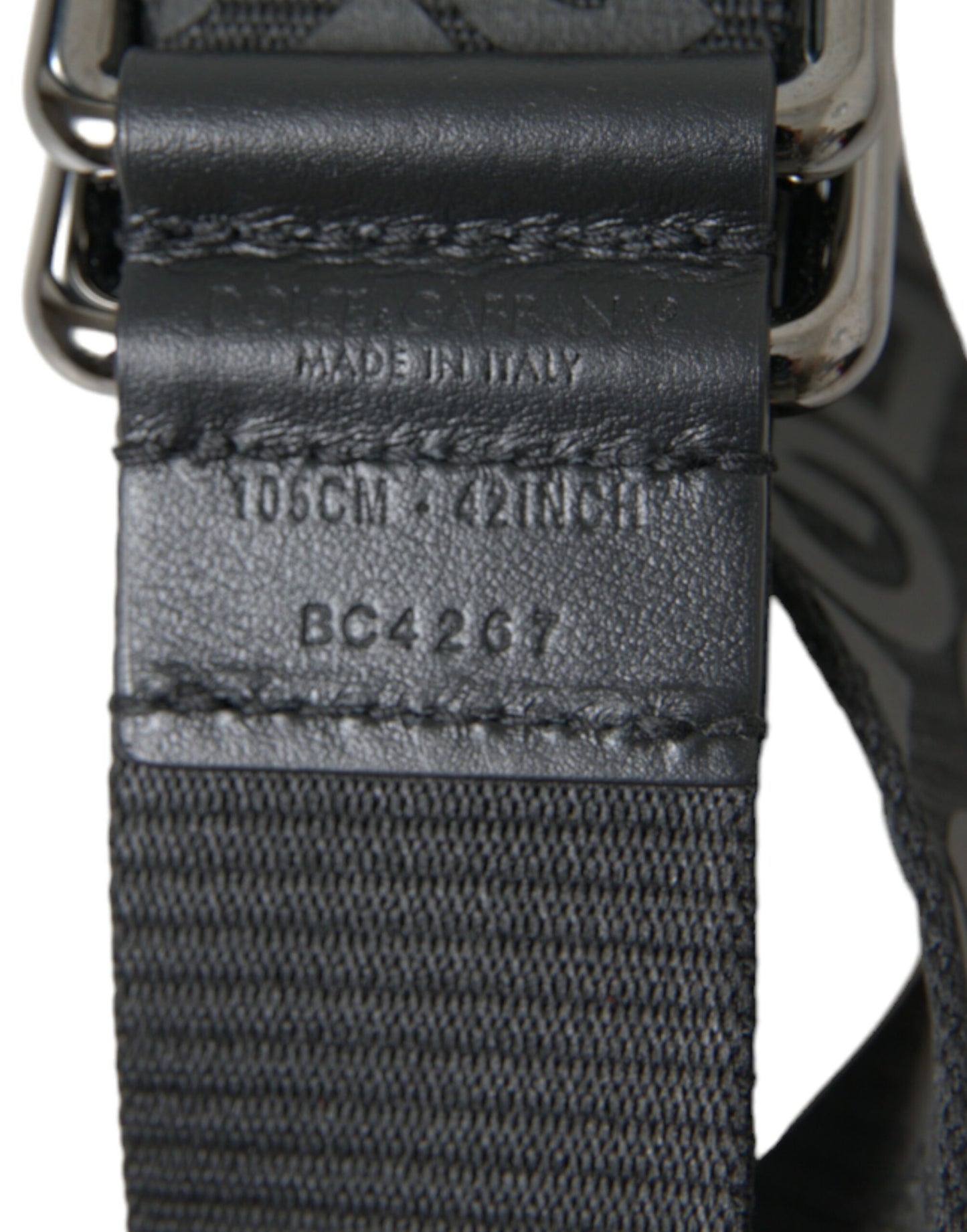 Elegant Black Leather-Blend Belt