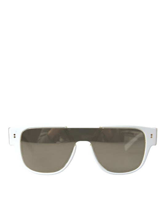 Chic White Acetate Designer Sunglasses
