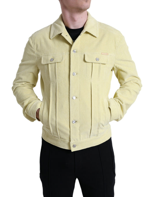 Stylish Yellow Cotton Casual Shirt