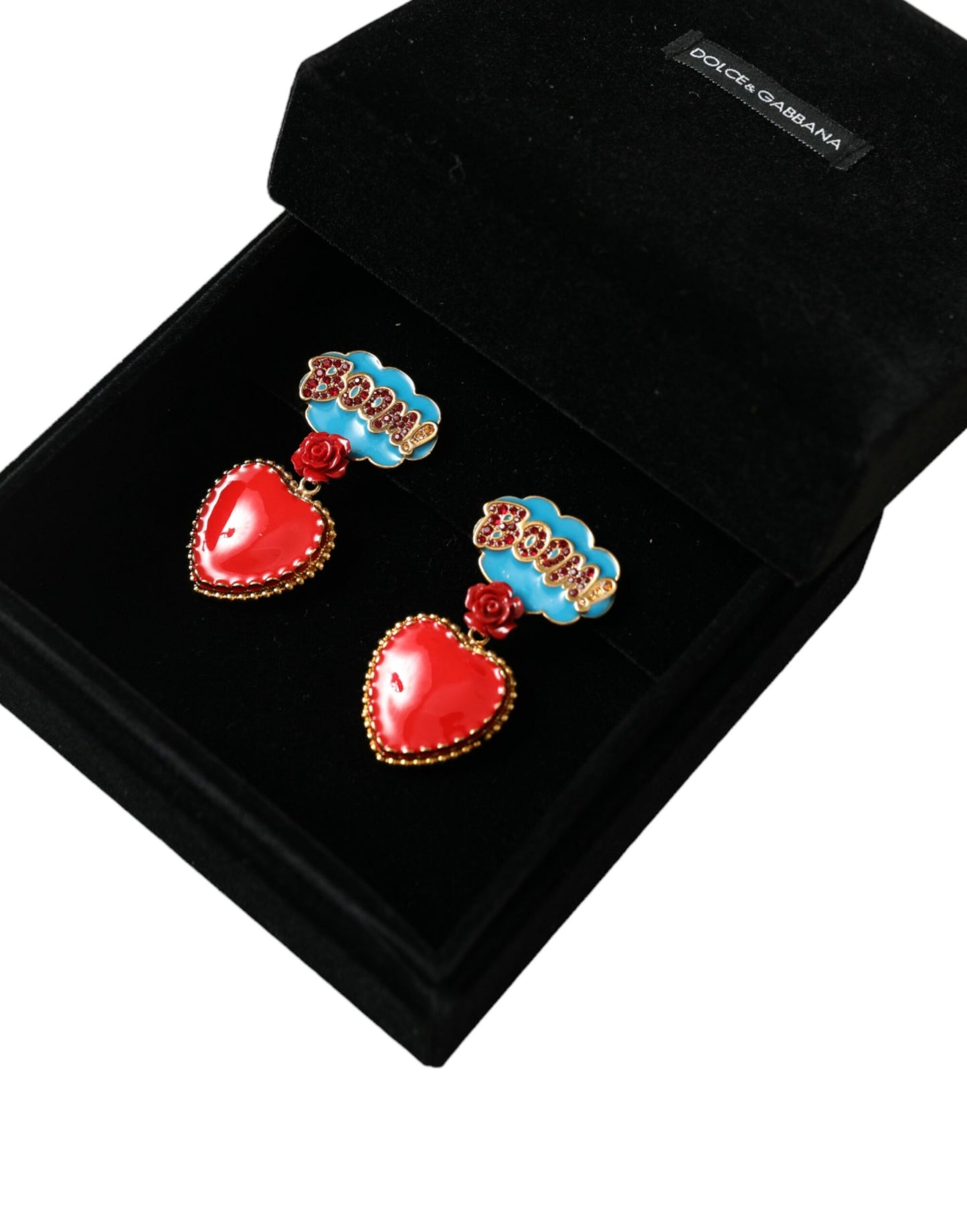 Multicolor Crystal Embellished Clip-on Earrings