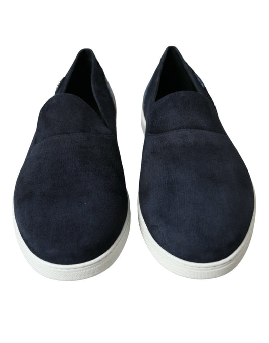 Saint Tropez Suede Slippers with Crocodile Detail