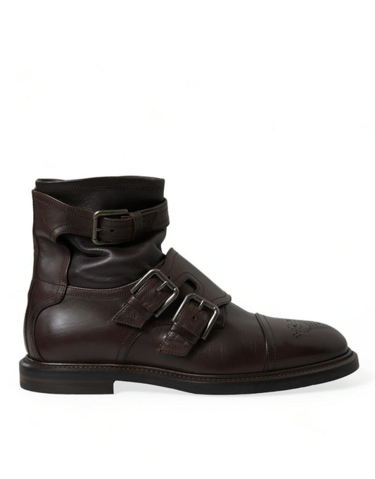 Elegant Mens Leather Ankle Boots
