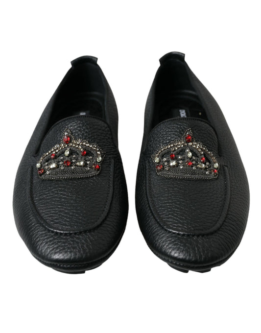 Dazzling Crystal-Embellished Loafers