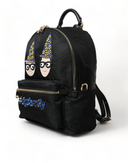Elegant Black Gold Detail Backpack