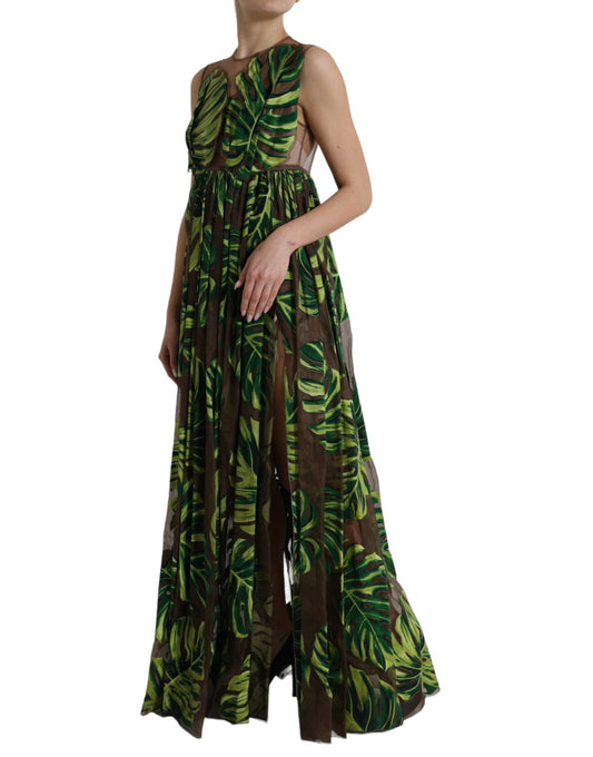 Elegant A-Line Sleeveless Silk Blend Dress