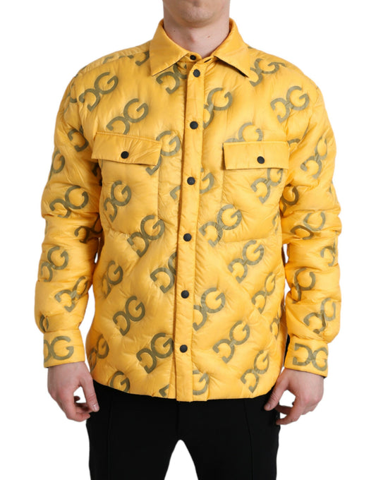 Elegant Yellow Padded Blouson Jacket