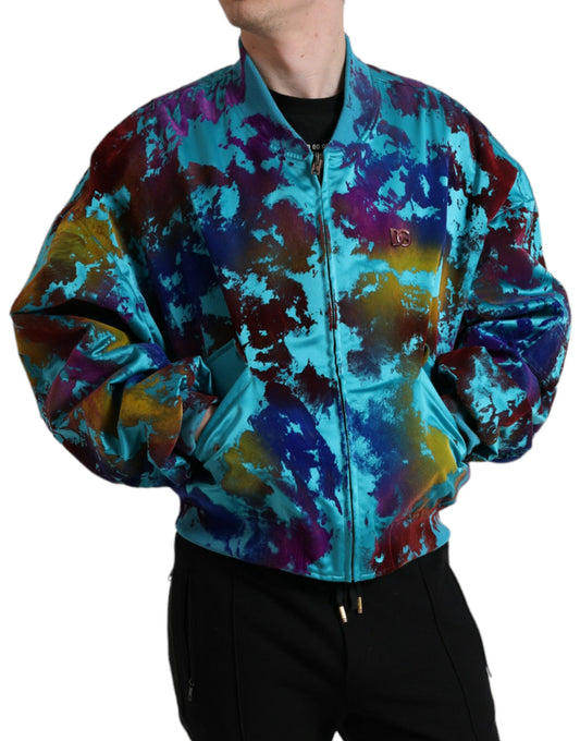 Multicolor Polyester Bomber Jacket