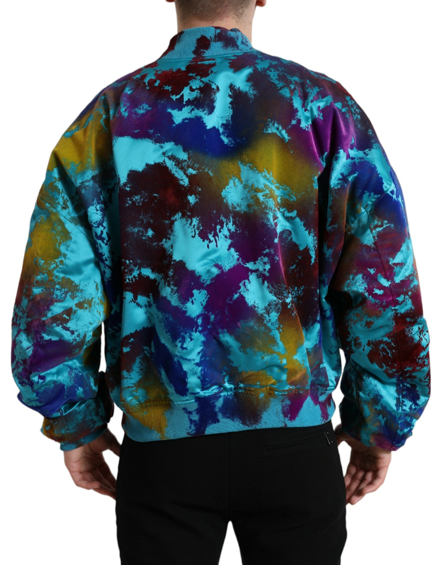 Multicolor Polyester Bomber Jacket