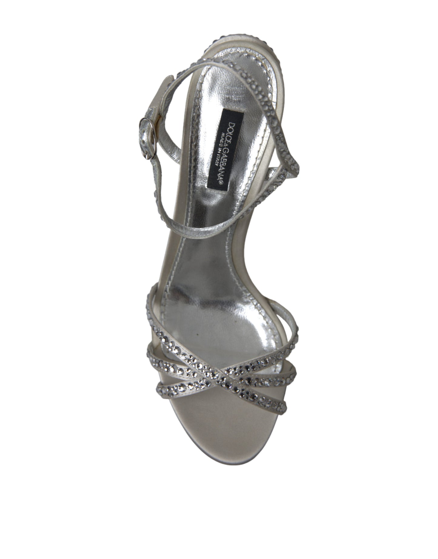 Elegant Crystal Embellished Heels Sandals