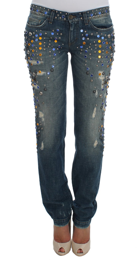 Enchanted Sicily Crystal Embellished Jeans