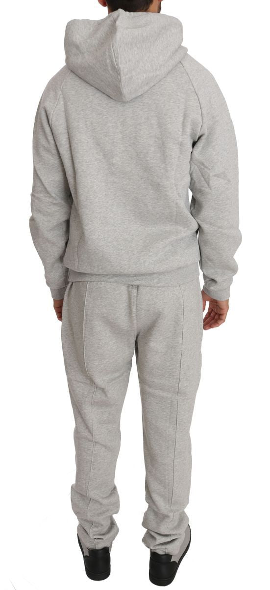 Italian Couture Gray Cotton Sweatsuit