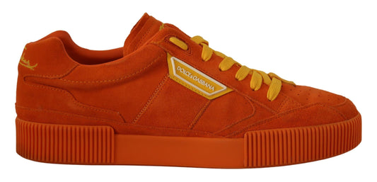 Orange Suede Italian Sneakers