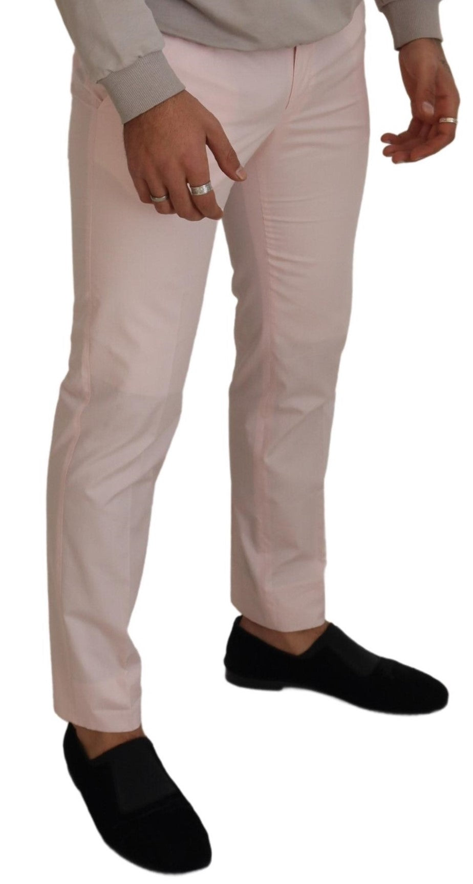 Elegant Pink Chino Pants - Perfect Stretch Fit