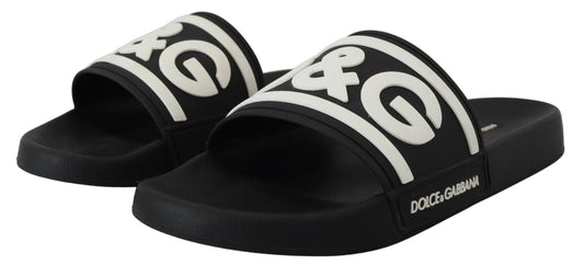 Chic Monochrome Slide Sandals