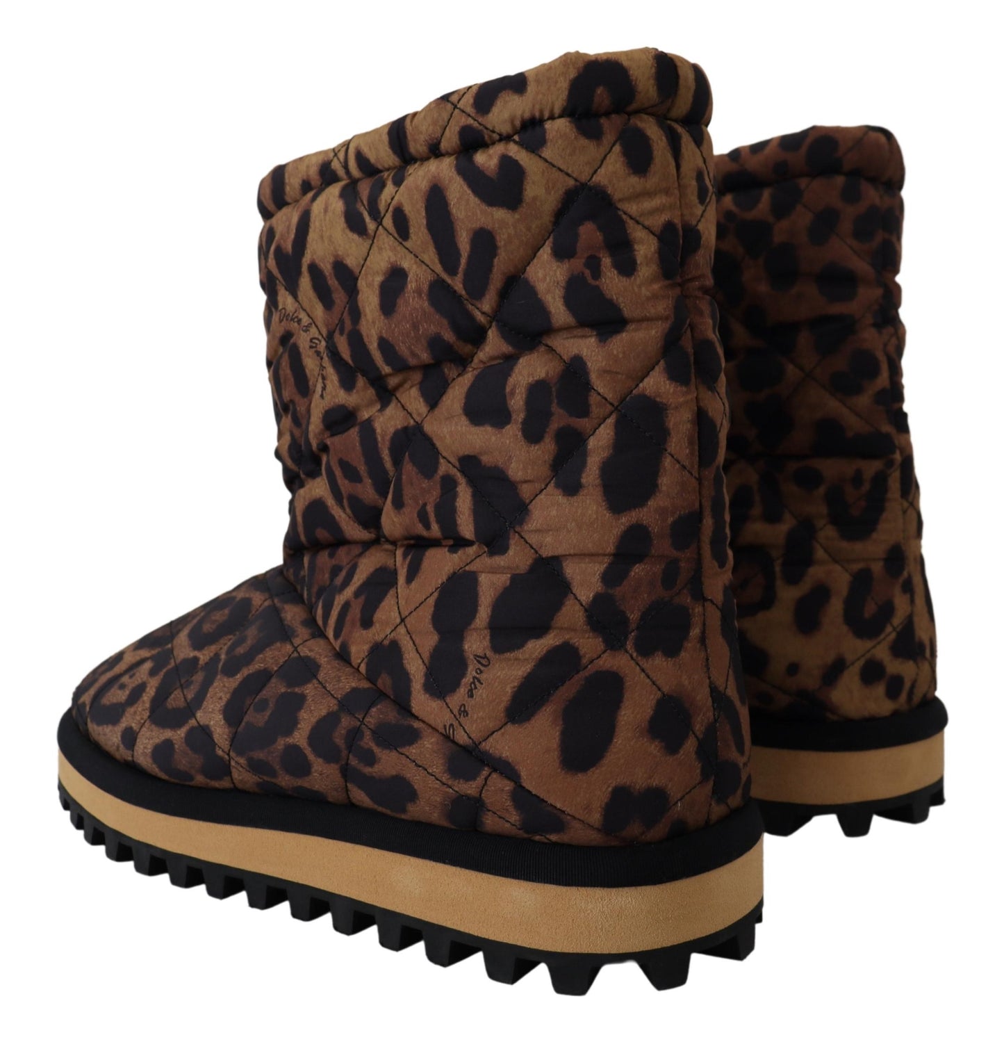 Leopard Pattern Ankle Boots