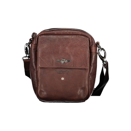 Elegant Brown Leather Shoulder Bag