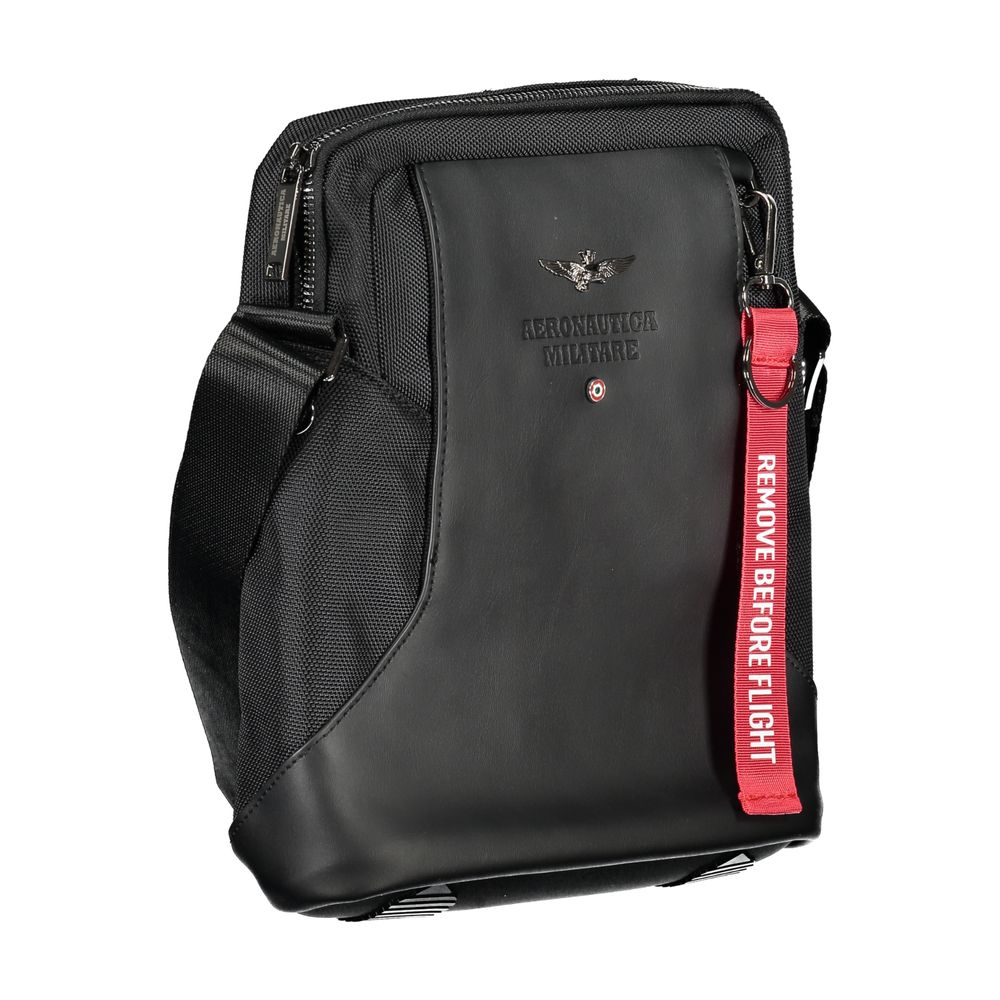 Elegant Black Shoulder Bag with Organized Compartments