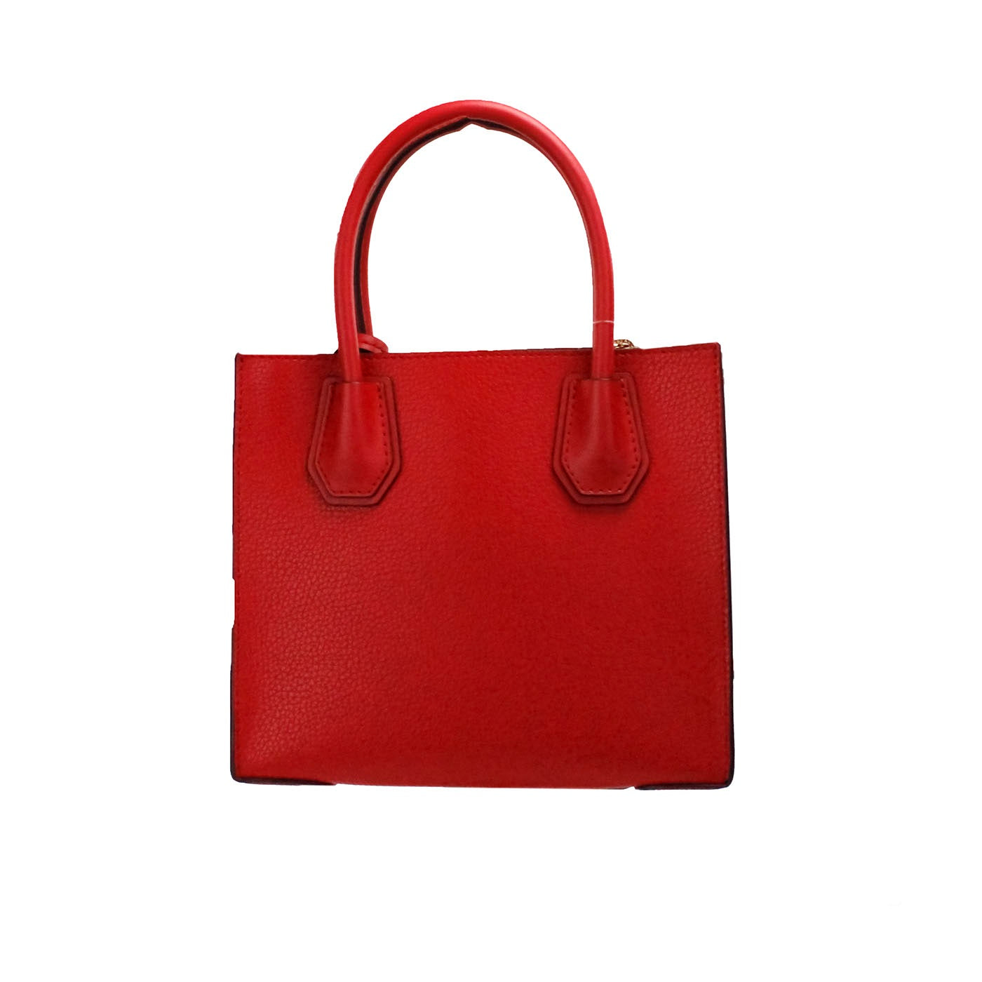 Mercer Medium Bright Red Pebble Leather Messenger Crossbody Bag