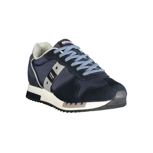 Blue Polyester Sneaker