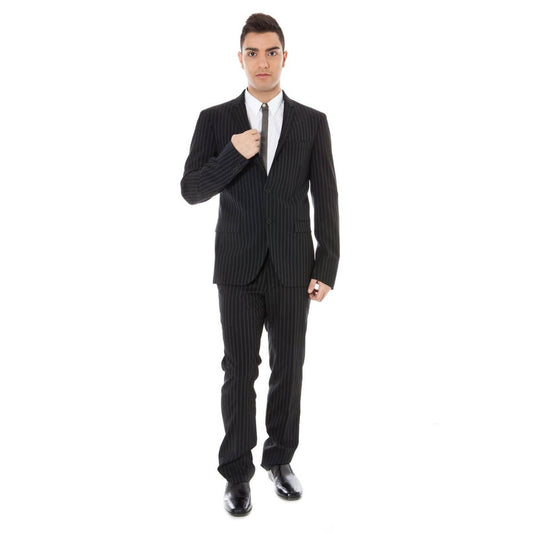 Elegant Slim Fit Wool Suit for Men