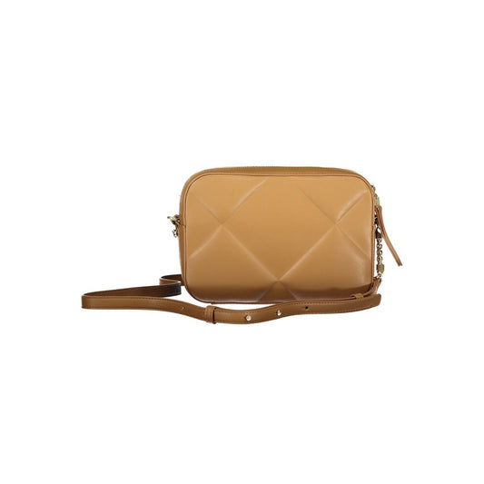 Brown Polyester Handbag