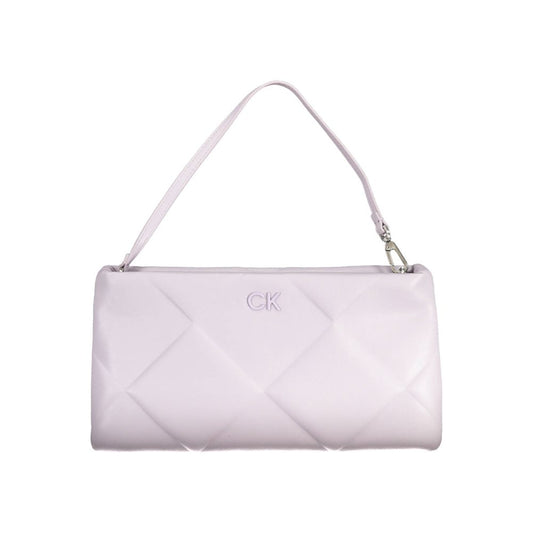 Purple Polyester Handbag
