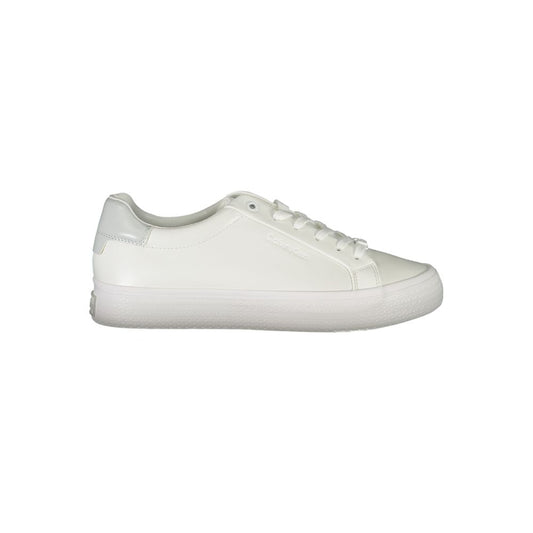 Elegant White Sneakers with Contrast Detailing