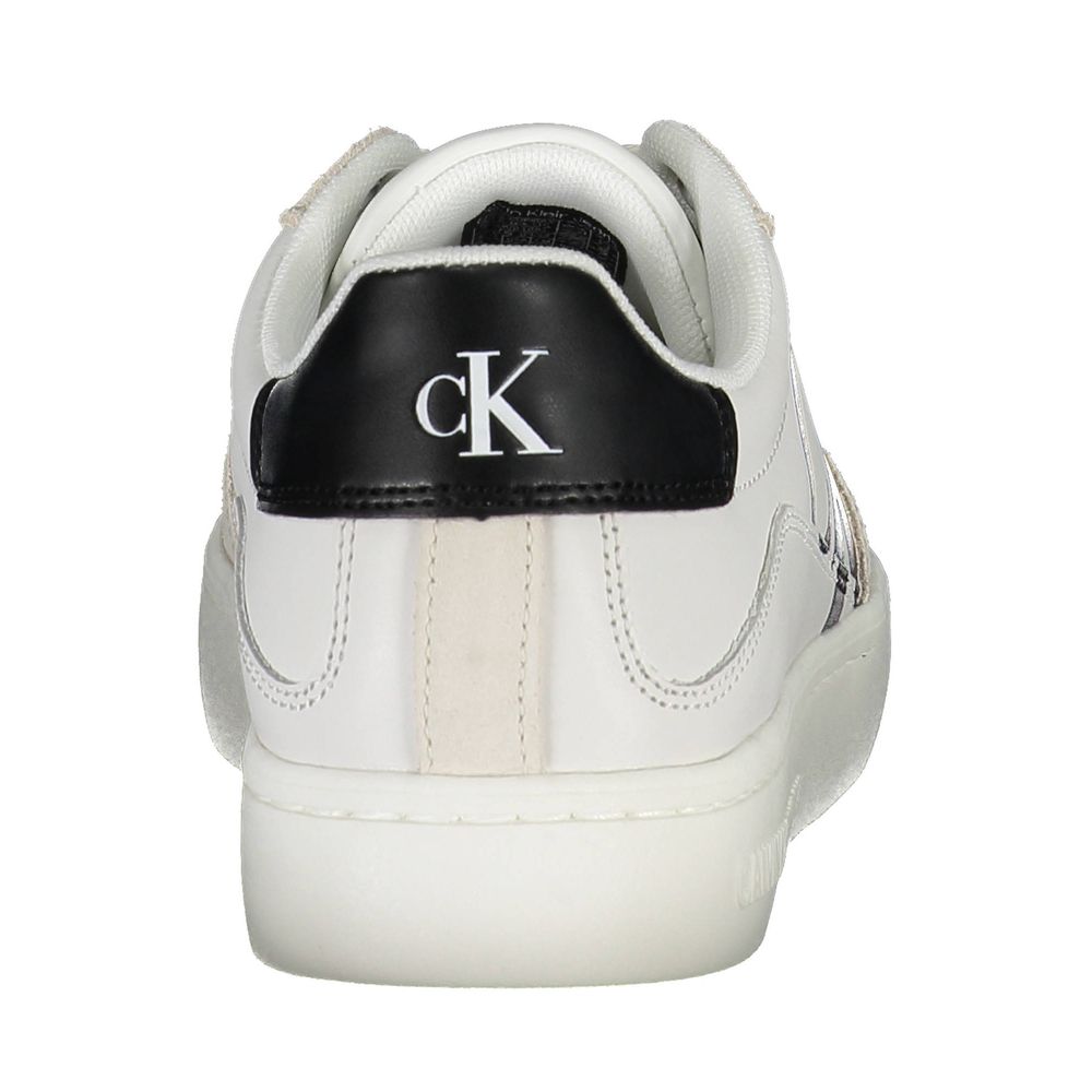 Eco-Chic White Sneaker with Contrast Details
