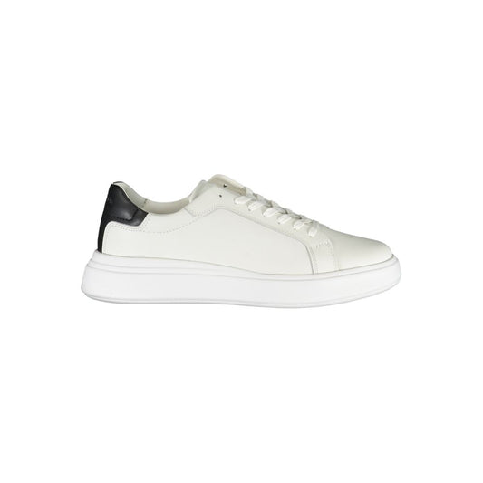 Sleek White Sneakers with Contrast Accents