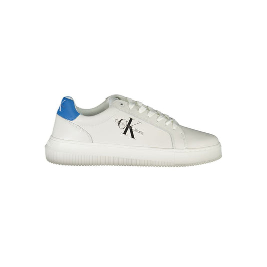 Sleek White Contrast Sneakers with Eco-Friendly Twist