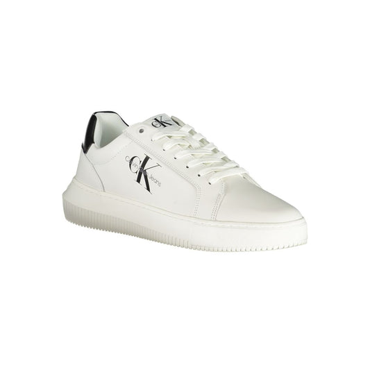 Sophisticated White Lace-Up Sneakers