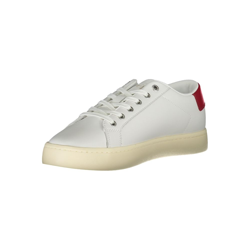 Eco-Conscious White Lace-up Sneakers