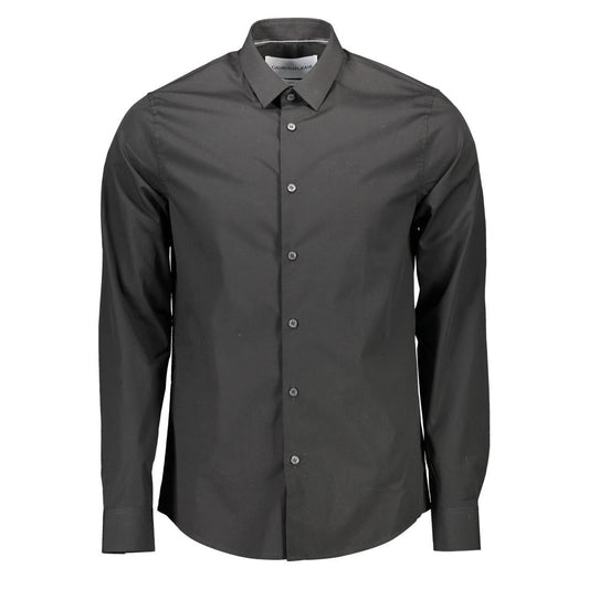 Sleek Slim Fit Long Sleeve Italian Collar Shirt