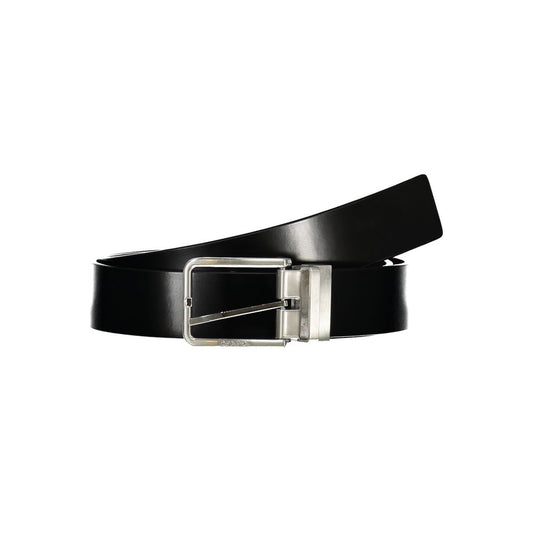 Sleek Reversible Leather Belt - Black/Brown
