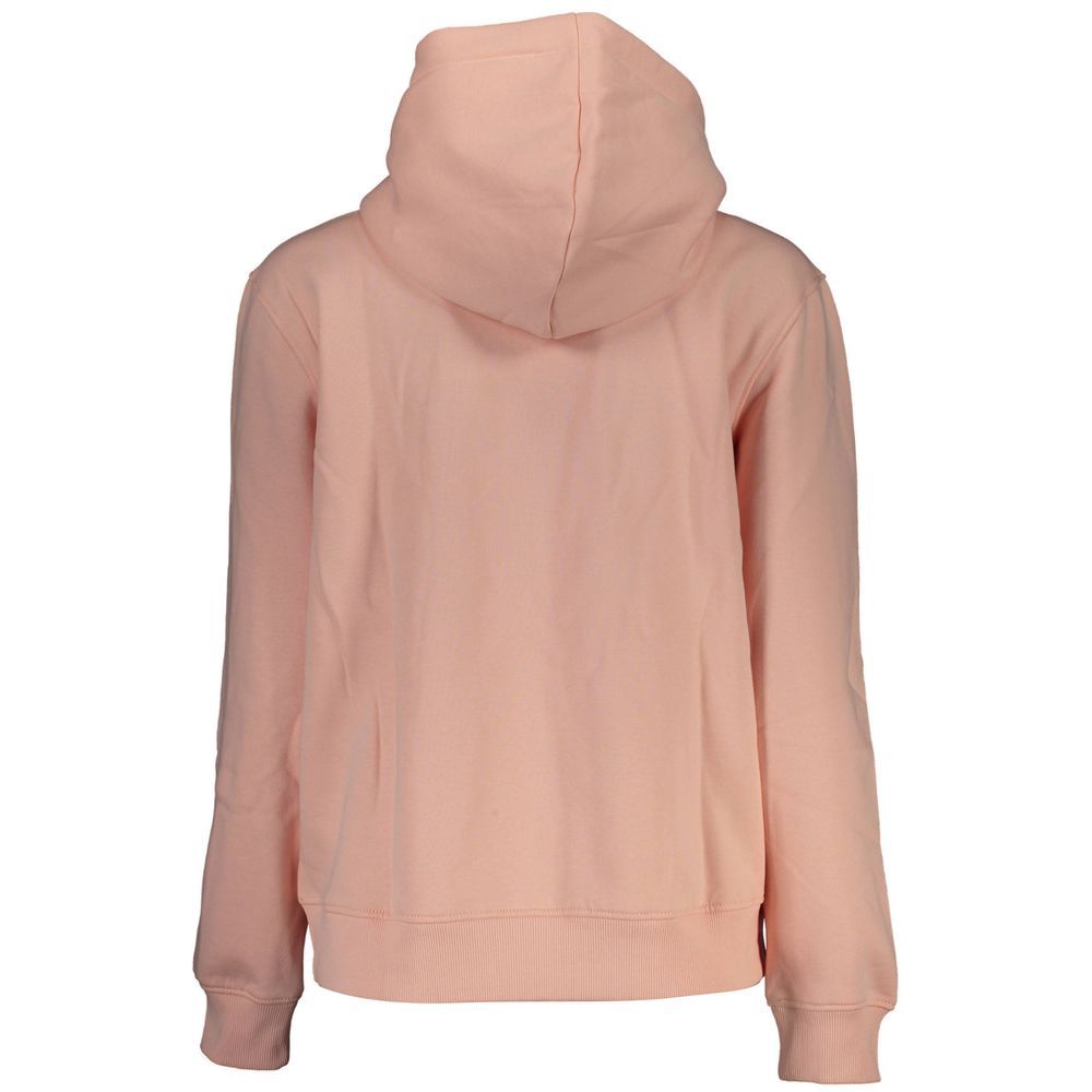 Chic Pink Hooded Fleece Sweatshirt