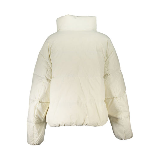 Chic White Long Sleeve Recycled Jacket